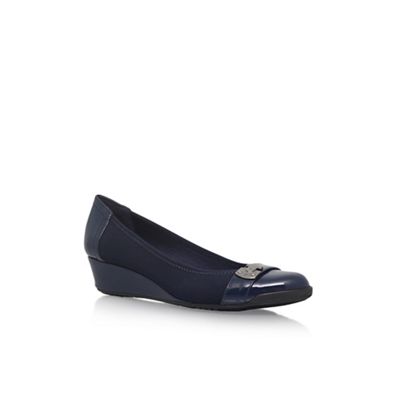Blue 'Carly2' mid heel pumps